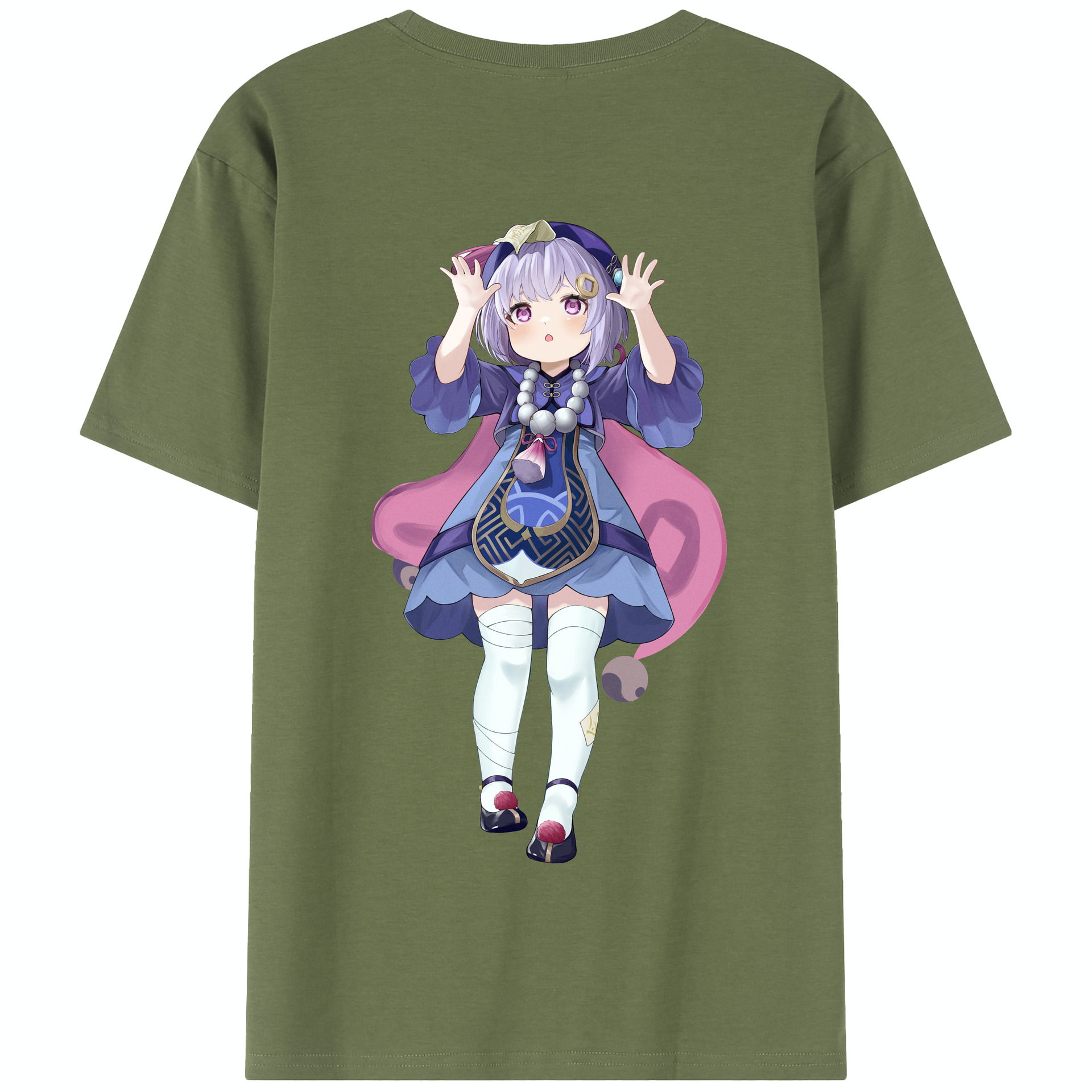 げんし神 七七 なな  genshin Nana 綿100％半袖Tシャツ（背面プリント）